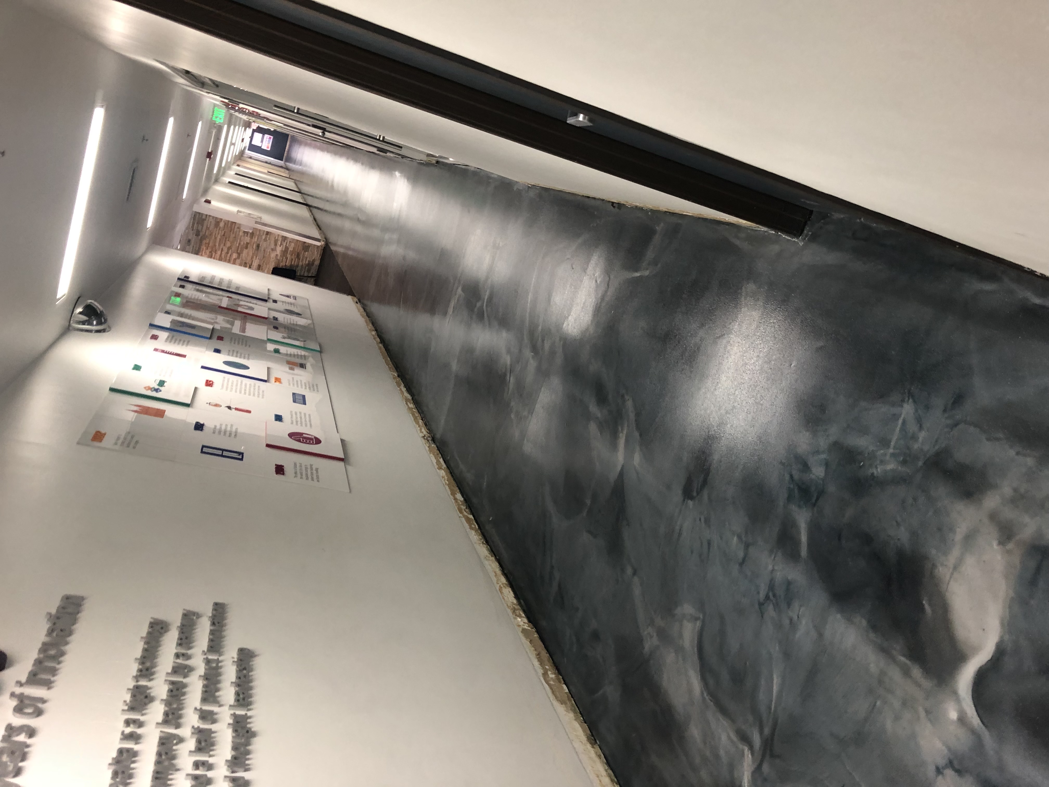 Dark Metallic Hallway Epoxy