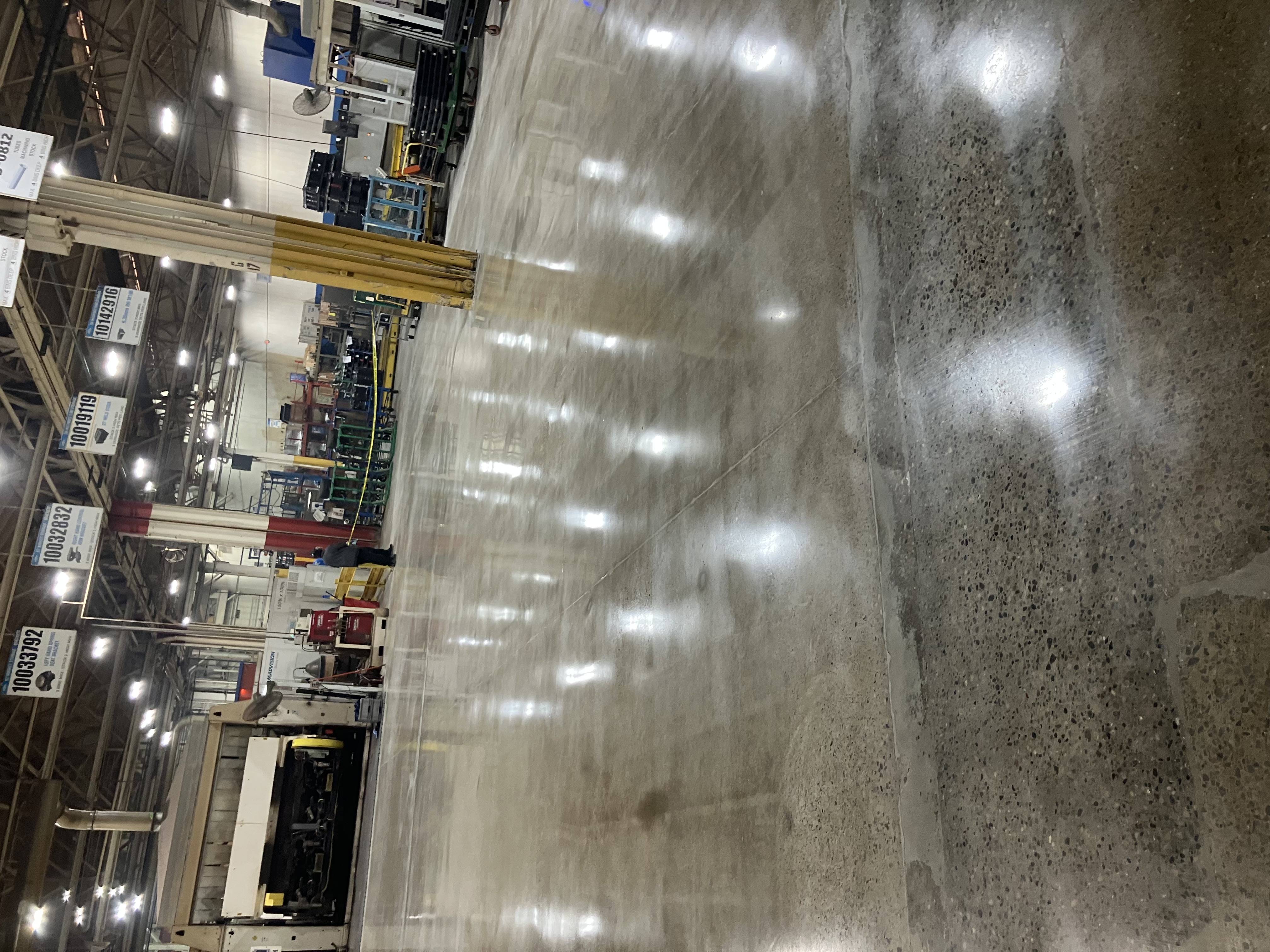 Commercial epoxy floor installation New Hanover County NC