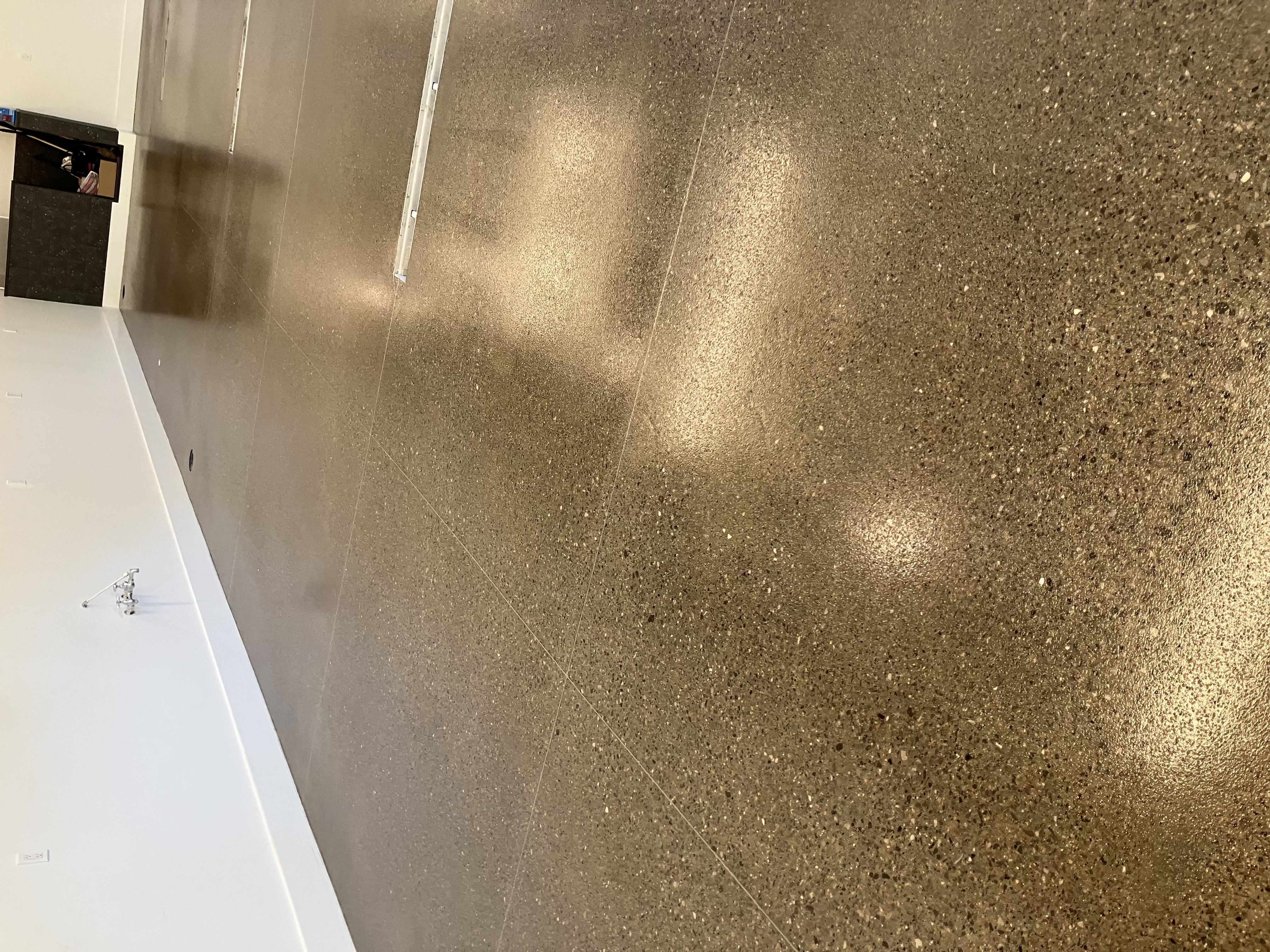 Residential basement epoxy floor coastal North Carolina
